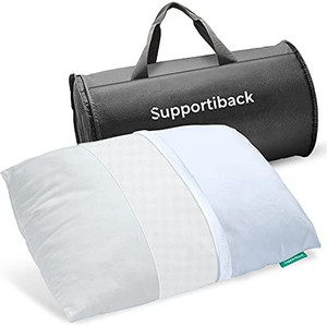 lot 6724 image: Premium Adjustable Loft Pillow - Snore Relief Shredded Memory Foam Pillow with Cooling Effect - Bamboo Derived Washable Cover - Doctor DesignedCertiPUR Certified (Shredded Bed Pillow)