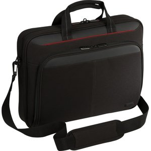 lot 7295 image: Targus - Classic Slim Briefcase for 15.6 Laptops - Black