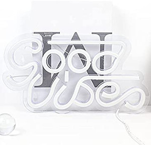 lot 7316 image: Goodvibes Neon Sign Led Neon Wall Signs USB Neon Sign Lights Decor for Bedroom Kidroom Bar Apartment Shop Christmas Valentines Day Birthday Party Gift (12.6 X 7.1) Blue