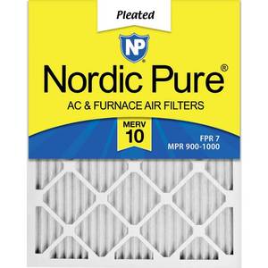 lot 7342 image: 16x24x1 Pleated MERV 10 AC Furnace Air Filters Qty 6