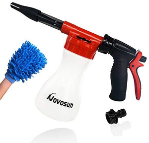 lot 7348 image: Car Wash Foam Gun, Adjustable Hose Wash Sprayer with Adjustment Ratio Dial Foam Blaster Fit - Foam Cannon Attaches to Any Garden Hose