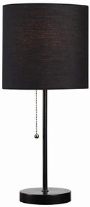 lot 7351 image: Kenroy Home 32714BL-BLK Table Tom Accent Lamps, Small, Black