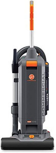 lot 7360 image: Hoover Commercial HushTone Upright Vacuum Cleaner, 15 inches with Intellibelt, For Carpet and Hard Floors, CH54115, Gray