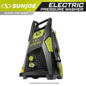 lot 7382 image: Sun Joe - Electric Pressure Washer - Black