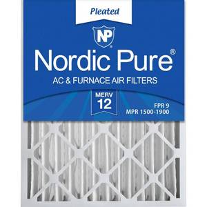 lot 7383 image: 20x25x4 (3 58) Pleated Air Filters MERV 12 Qty 2