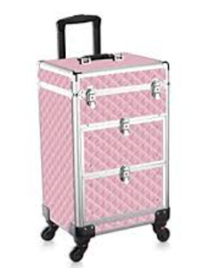 lot 7418 image: Makeup Suitcase Pink Unknown make and model (stock image is similar)