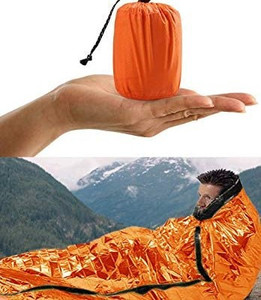 lot 7495 image: ACVCY Emergency Sleeping Bag, 2 Pack, Lightweight Emergency, Compact Survival Sleeping Bag, Waterproof, Emergency Thermal Blanket, Multipurpose Outdoor Survival Kit, Hiking, Camping