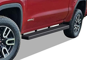 lot 7499 image: Off Roader Eboard Running Board 5 Black Fits 2019-2020 Chevy Silverado GMC Sierra 1500 Crew Cab(Exclude 2019 Silverado Sierra 1500 LD) (Nerf Bar  Side Steps  Side Bars)