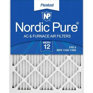 lot 7506 image: 14x20x1 Pleated MERV 12 AC Furnace Air Filters Qty 6