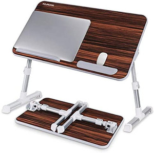 lot 7516 image: Laptop Bed Table, NEARPOW Adjustable Laptop Bed Tray for Computer and Laptop Bed Stand, Laptop Desk for Bed, Lap Desk for Adults for Eating and Writing in Sofa and Couch, Brown