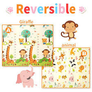 lot 7520 image: Gentle Monster Baby Play Mat, Extra Large Foldable Play Mat for Baby, Portable Baby Crawling Mat, Waterproof Non Toxic Anti Slip Soft Foam Reversible Playmat for Infants Toddlers and Kids 77 x 70