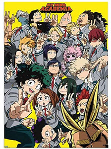 lot 9371 image: Anime My Hero Academia Mha Poster Printed on Canvas for Living Room Decoration, Gift