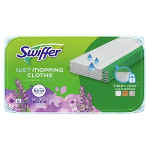 lot 9409 image: Swiffer Wet Mopping Cloths, Lavender, 12 count