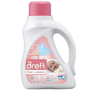 lot 9412 image: Dreft Stage 1 Newborn Baby Liquid Laundry Detergent, 32 Loads 50 fl oz