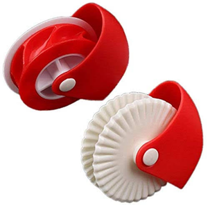 lot 8099 image: Pastry Wheel Decorator and Cutter Set for Beautiful Pie Crust or Ravioli Pasta, Pizza Pastry lattice Decoration Tools includes pie shield