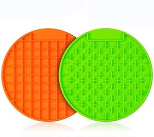 lot 8102 image: Pet Supplies Pet Licking Mat, Non-slip And Durable, Suitable For Feeding, Training, Game B (2 Pieces
