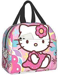 lot 8106 image: Lunch Box Large Capacity Lunch Bag Cute Insulated Bento Lunch Box for Kids Women pattern varies from stock photo
