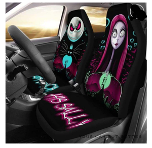 lot 8107 image: Jack And Sally Car Seat Cover Nightmare Before Christmas