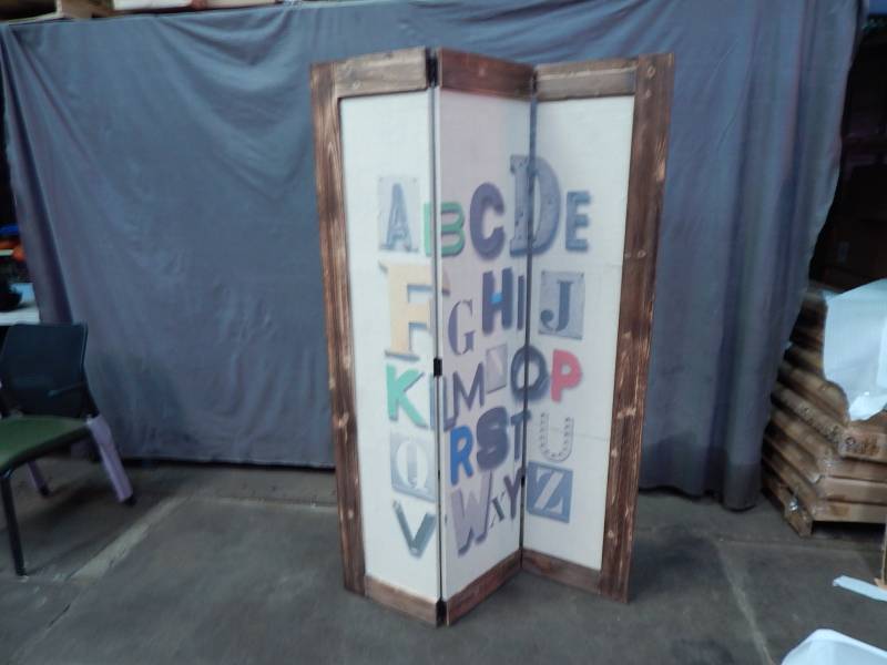 Three Hands Corp Alphabet Room Divider Huge Truckload Of Decor Three Hands Corp Alphabet Room Divider Huge Truckload Of Decor Furniture Tools Milwaukee Husky Ryobi Dewalt Bosch New Pre Owned