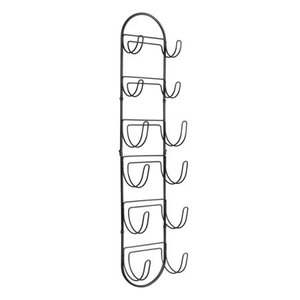 lot 1543 image: mDesign Metal 6-Tier Bath Towel Organizer Racks (2 PACK)