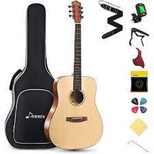 lot 1572 image: Donner Beginner Full Size Acoustic Guitar