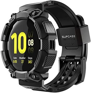 lot 3798 image: SUPCASE Unicorn Beetle Pro Series Case for Galaxy Watch Active 2, Rugged Protective Case with Strap Bands for Galaxy Watch Active 2 44mm 2019 Release (Black)