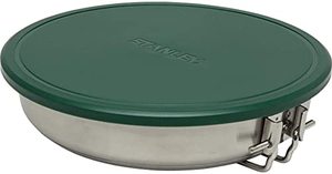 lot 3803 image: Stanley Adventure Stainless Fry Pan Camp Cook Set, 9 Piece Camping Cookware Mess Kit with Stainless Pan, Cooking Utensils, and Dishes