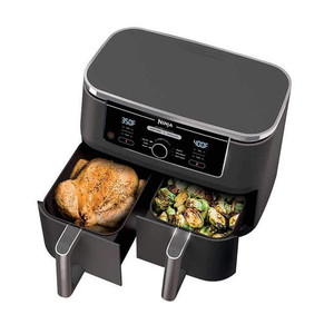 lot 3825 image: Ninja Foodi 6-in-1 10-qt. XL 2-Basket Air Fryer with DualZone Technology $219.99