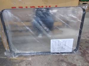 lot 5822 image: SUMMER STAR Black Large Bathroom Vanity Mirror - 24x36 In- Retail$174.99