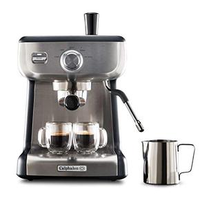 lot 5824 image: Calphalon BVCLECMP1 Temp iQ Espresso Machine with Steam Wand, Stainless