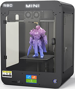 lot 5825 image: R3D 3D Printer, Official Sturdy Enclosed Housing, 5.9x5.9x8.6in Print Size, Auto Leveling Heated Removable Magnetic Build Plate, LCD Touch Screen