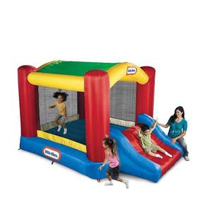 lot 5854 image: Little Tikes - Shady Jump n Slide Bouncer