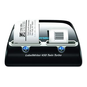 lot 7355 image: Dymo LabelWriter Twin Turbo Printer, 71 LabelsMin, 8-12w x 7-15d x 5-15h