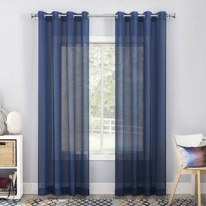 lot 7357 image: No. 918 Calypso Voile Sheer Grommet Curtain Panel, 59 x 84