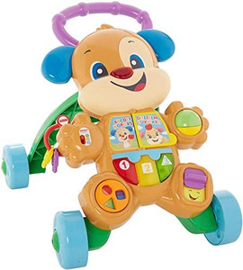 lot 7394 image: Fisher-Price Laugh & Learn Smart Stages Learn with Puppy Walker, Musical Walking Toy for Infants and Toddlers Ages 6 to 36 Months
