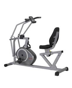 lot 7401 image: Sunny Health & Fitness Recumbent Bike with Arm Exerciser