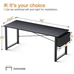 lot 7411 image: 63 Super Large Computer Writing Desk