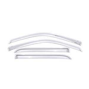 lot 7420 image: AVS 09-18 Dodge RAM 1500 Crew Cab Ventvisor Front & Rear Window Deflectors 4pc - Chrome