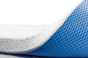 lot 8403 image: ViscoSoft 3 Inch Memory Foam Mattress Topper Queen - Select High Density Ventilated Mattress Pad - Removable Bamboo-Rayon Cover