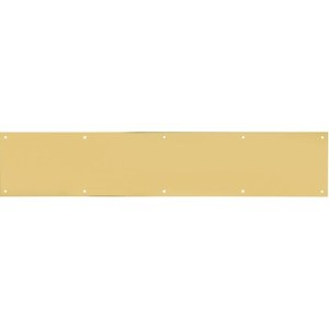 lot 8450 image: 7240914 6 x 30 in. Brass Kick Plate