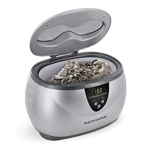 lot 8456 image: Magnasonic Professional Ultrasonic Jewelry Cleaner with Digital Timer for Eyeglasses, Rings, Coins (MGUC500)