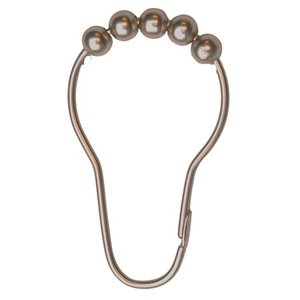 lot 8460 image: ARTISTIC HOME Shower Curtain Hooks Metal Shower Curtain Rings for Bathroom Shower Curtain Rods Set of 12 Smooth Gliding