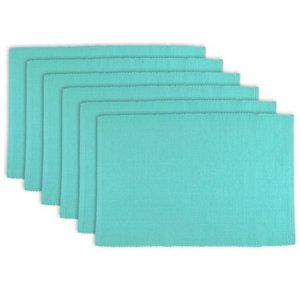 lot 8461 image: Design Imports Ribbed Kitchen Placemat Set (Set of 6)