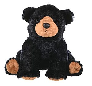 lot 8473 image: Wild Republic Black Bear Plush, Stuffed Animal, Plush Toy, Gifts for Kids, Cuddlekins 12 Inches