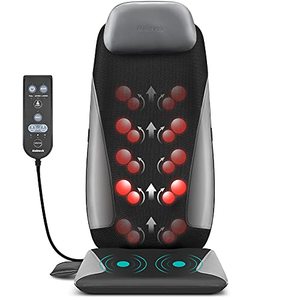 lot 8476 image: Nekteck Shiatsu Neck & Back Massager with Heat, Deep Tissue Kneading Massage Chair Pad for Back, Waist, Thighs Pain Relief, Electric Massage Seat Cushion for Home & Office Use