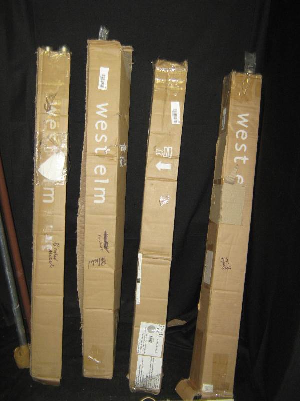 Window Treament Lot 3 West Elm Oversized Curtain Rods 48 72