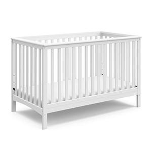 lot 3081 image: Storkcraft Hillcrest Fixed Side Convertible Crib-White