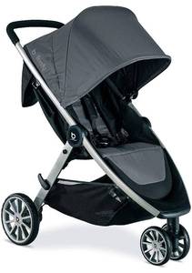 lot 3097 image: Britax B-Lively Lightweight Stroller, Dove