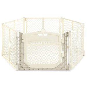 lot 3107 image: North States Superyard Ultimate BabyPet Gate & Play Yard - Ivory