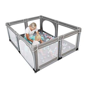 lot 3114 image: YOBEST Baby Playpen, Extra Large Playyard for Baby, Play Pens for Babies and Toddlers, Sturdy Safety Huge Baby Fence Play Area Center with Gate, Giant Play Yard for Kids, Twins, Child, Infants